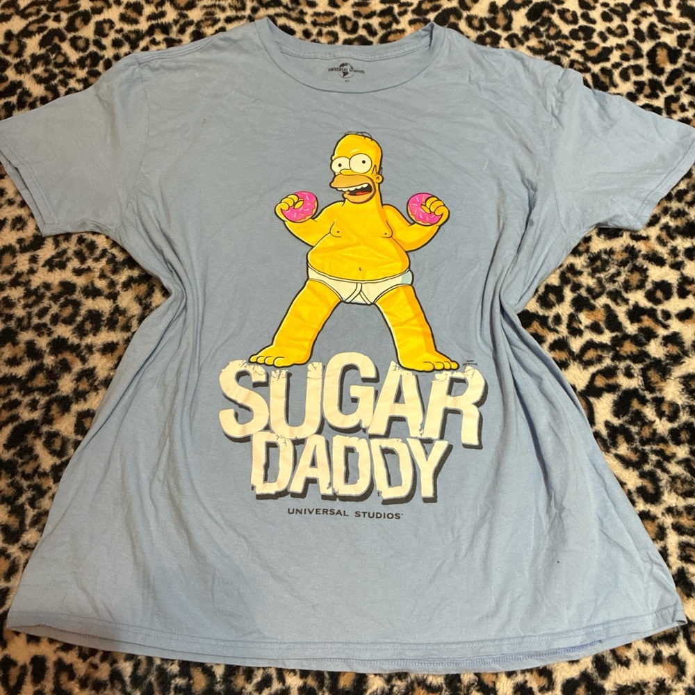 Universal Light Blue Cotton Tee